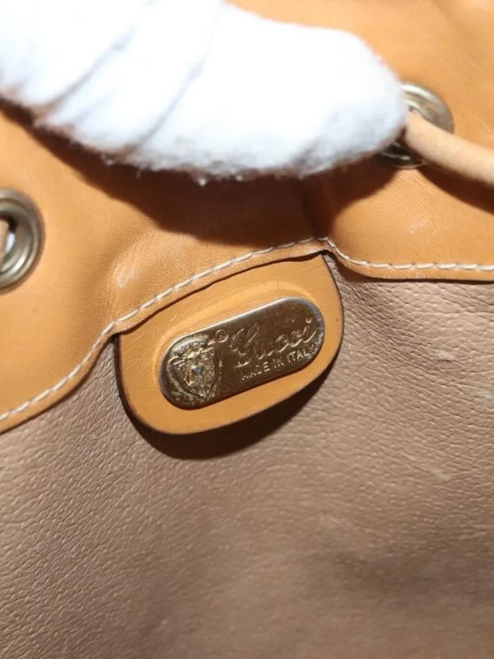 GUCCI Micro GG Supreme Web Sherry Line Bag PVC Beige - Picture 10 of 16